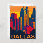 Dallas in levendige kleuren, Reizen Briefkaart (Voorkant / Achterkant)