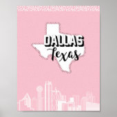 Dallas in roze poster (Voorkant)
