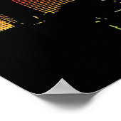 Dallas Kleur Skyline Poster (Hoek)