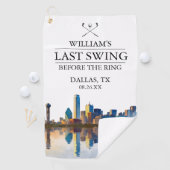 Dallas Laatste Swing Voor de Ring Bachelor Golfhanddoek (Insitu)