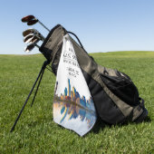 Dallas Laatste Swing Voor de Ring Bachelor Golfhanddoek (Groen)