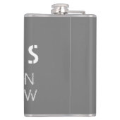 Dallas Latitude en Lengtegraad Heupfles (Achterkant)