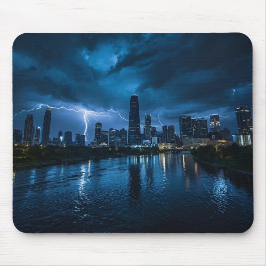 Dallas Lightning Muismat - Urban Texas Kantoor (Voorkant)