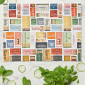 Dallas Matchbook Keukenhanddoek (Gevouwen)