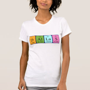 Dallas periodieke lijstnaam shirt