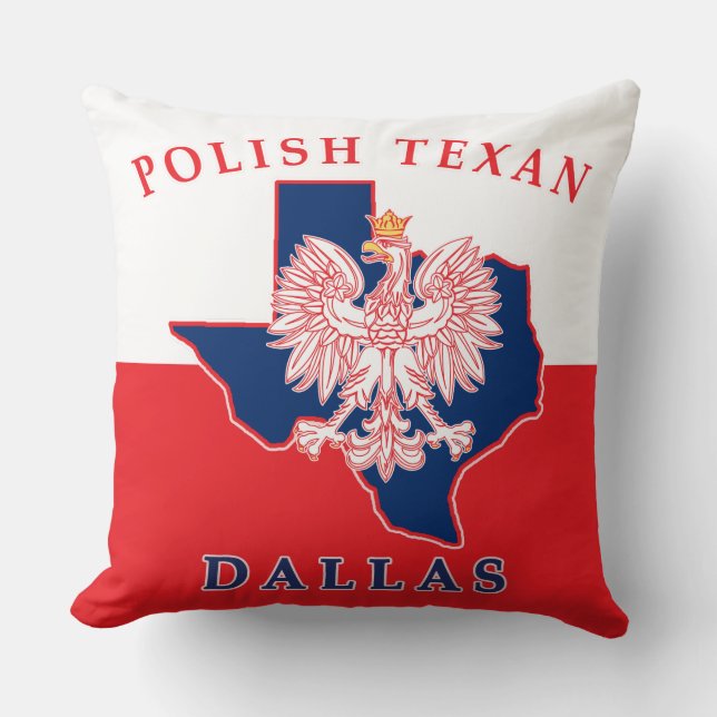 Dallas Poland Texan Kussen (Voorkant)