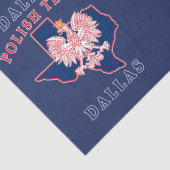 Dallas Poland Texan Tissuepapier (Detail)