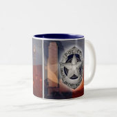 Dallas Politie Tweekleurige Koffiemok (Voorkant rechts)