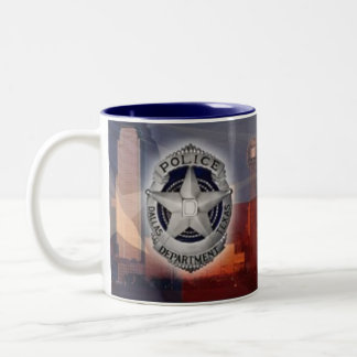 Dallas Politie Tweekleurige Koffiemok