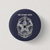 Dallas Politieagenten Memorial Button (Voorkant)