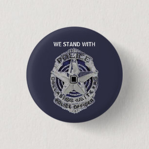 Dallas Politieagenten Memorial Button