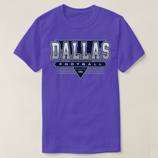 Dallas Retro  Cowboys Geïnspireerd 90s Throwba T-shirt (Design voorkant)