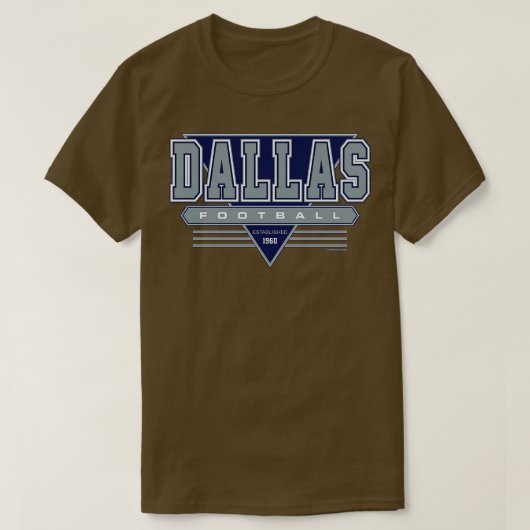 Dallas Retro  Cowboys Geïnspireerd 90s Throwba T-shirt (Design voorkant)