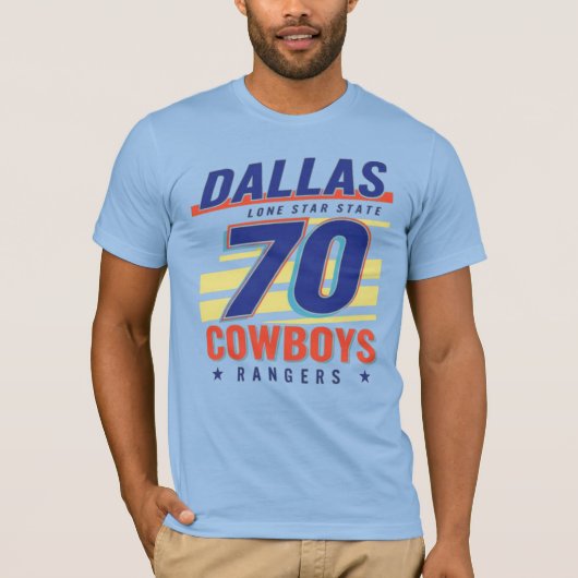 Dallas Retro Number Graphic T-shirt (Voorkant)
