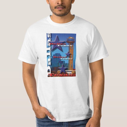 Dallas' Reunion Tower Value T-shirt (Voorkant)