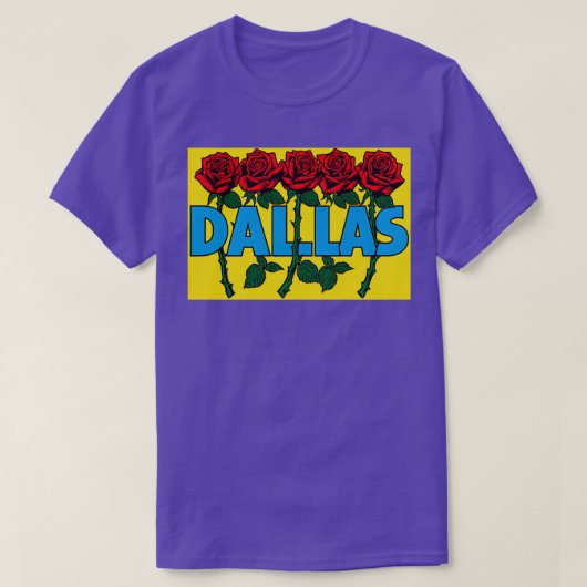 Dallas Rozen TShirt (Design voorkant)