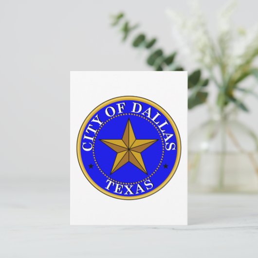 Dallas Seal Briefkaart (Staand voorkant)