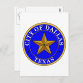 Dallas Seal Briefkaart (Voorkant / Achterkant)