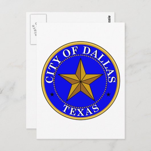 Dallas Seal Briefkaart (Voorkant / Achterkant)