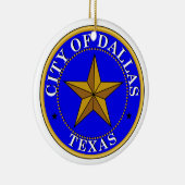 Dallas Seal Keramisch Ornament (Rechts)