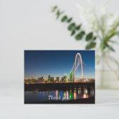 Dallas Silhouet bij dageraad Briefkaart (Staand voorkant)