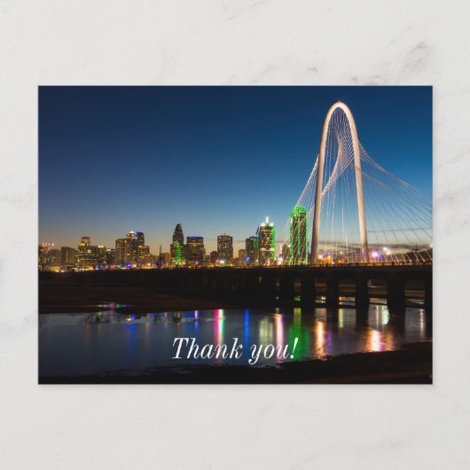 Dallas Silhouet bij dageraad Briefkaart (Voorkant)