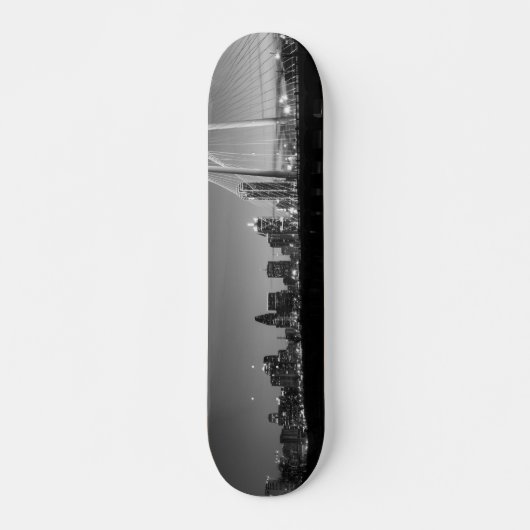 Dallas Silhouet Dageraad Grijsverloop Persoonlijk Skateboard (Voorkant)