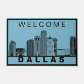 Dallas Silhouet van de Stad Deurmat (Voorkant)