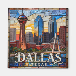 Dallas Silhouette en Reunion Tower 🌆 Magneet