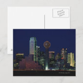 Dallas Skyline bij nacht Briefkaart (Voorkant / Achterkant)