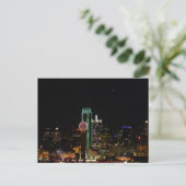 Dallas Skyline bij nacht Briefkaart (Staand voorkant)