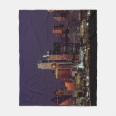 Dallas Skyline bij nacht Fleece Deken (Voorkant)