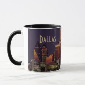 Dallas Skyline bij nacht Mok (Links)