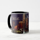 Dallas Skyline bij nacht Mok (Voorkant links)