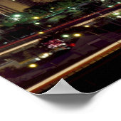 Dallas Skyline bij nacht Poster (Hoek)