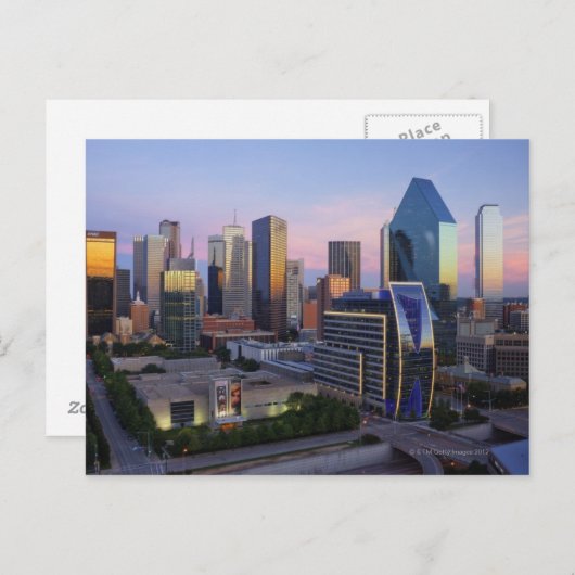 Dallas Skyline Briefkaart (Voorkant / Achterkant)