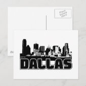 Dallas Skyline Briefkaart (Voorkant / Achterkant)