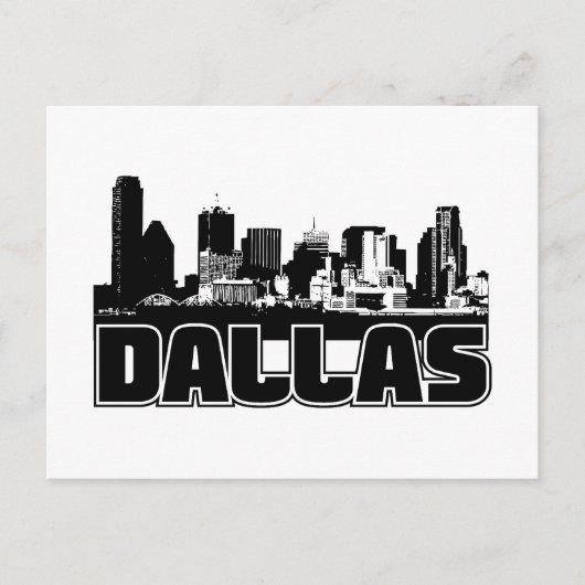 Dallas Skyline Briefkaart (Voorkant)
