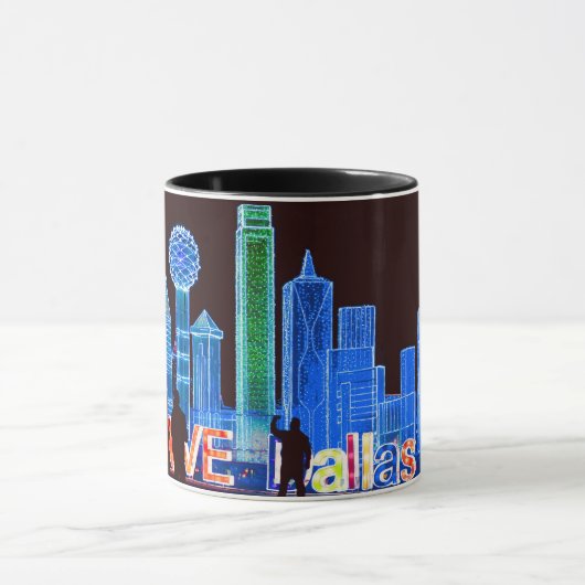 Dallas Skyline Coffee Mok (Midden)