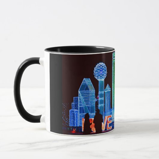 Dallas Skyline Coffee Mok (Links)