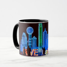 Dallas Skyline Coffee Mok
