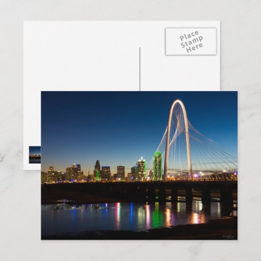 Dallas Skyline Dawn Briefkaart (Voorkant / Achterkant)