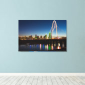 Dallas Skyline Dawn Canvas Afdruk (Insitu (Houten vloer))