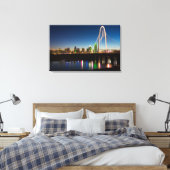 Dallas Skyline Dawn Canvas Afdruk (Insitu (Slaapkamer))