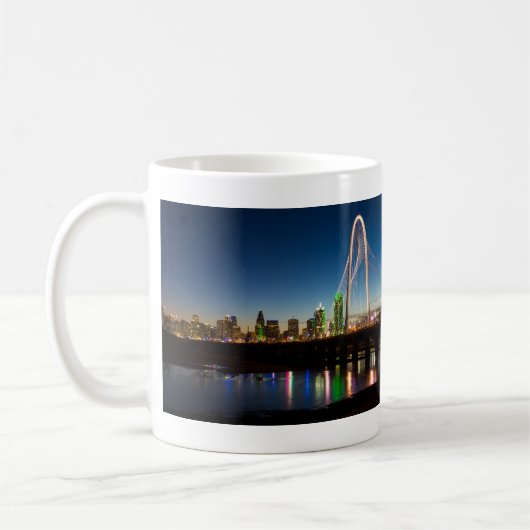 Dallas Skyline Dawn Coffee Mok (Links)