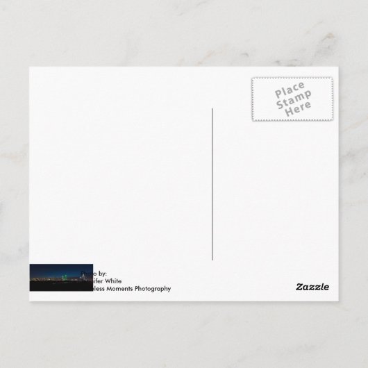 Dallas Skyline Dawn Pano Briefkaart (Achterkant)