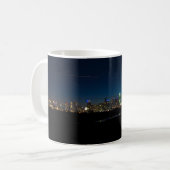 Dallas Skyline Dawn Pano Coffee Mok (Voorkant links)
