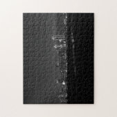 Dallas Skyline Dawn Pano Grayscale Legpuzzel (Verticaal)