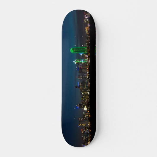 Dallas Skyline Dawn Pano Persoonlijk Skateboard (Voorkant)