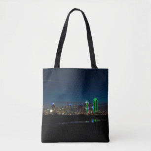 Dallas Skyline Dawn Pano Tote Bag
